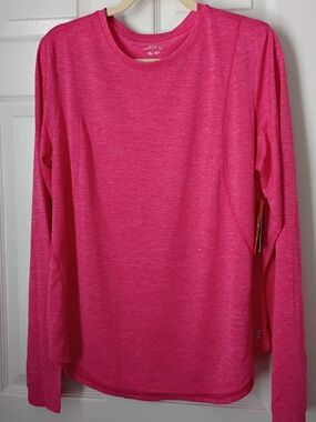 bcg Women's Hot Pink Long Sleeve Performance Top